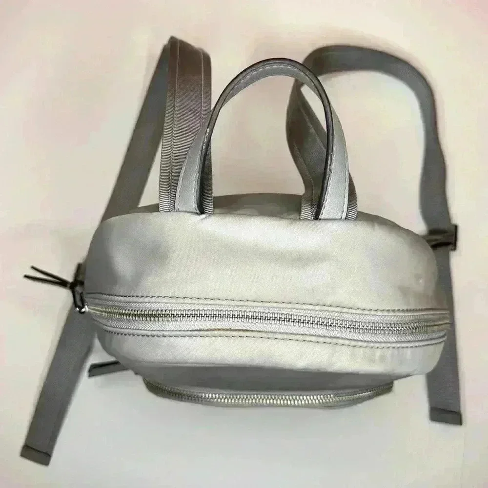 Kate Spade Dawn Medium Nylon Backpack Soft Taupe WKRU5913 Grey